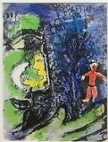 Profile with Red Child by Marc Chagall (Framed Fine Art)